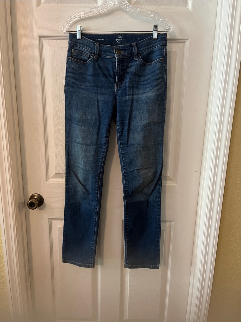 St. John's Bay Dark Blue Straight Leg Jeans